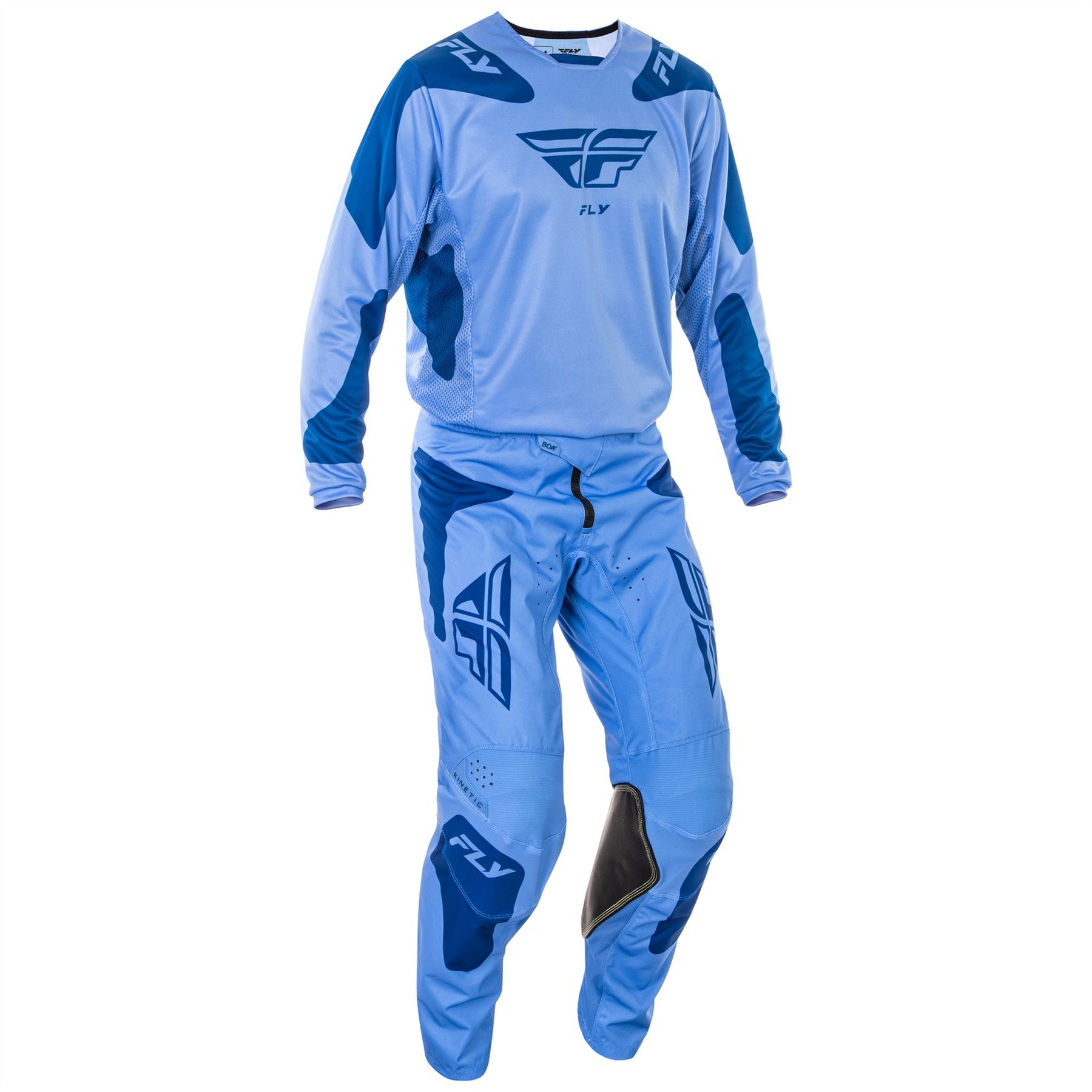 Fly Racing 2025 Motocross Combo Kit Kinetic Sym Ultramarine Dark Blue